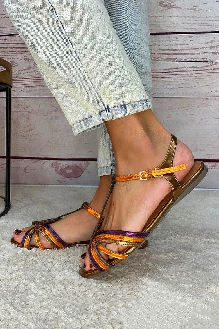 Ananya | Mediterranean T-Bar Sandals