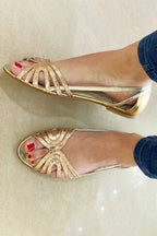 Bristol | Metallic Cut-Out Sandals