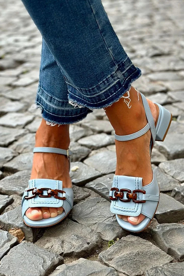 Jayleen | Sandal Metal Chain Comfort