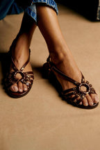 Ira | Studded Sandals Earthy Tone
