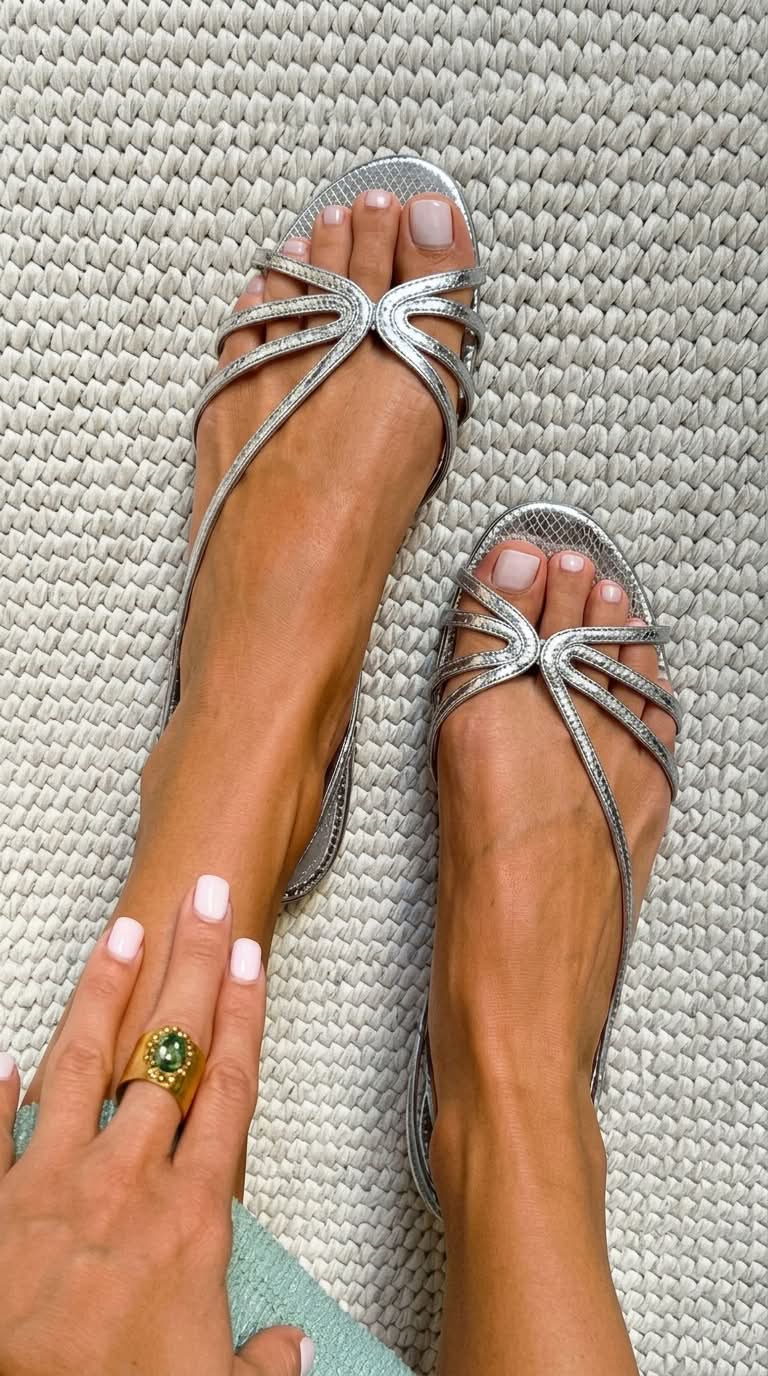 Haisley | Golden Summer Sandals