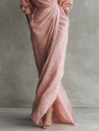 Dolores | Linen Maxi Dress V-Neck