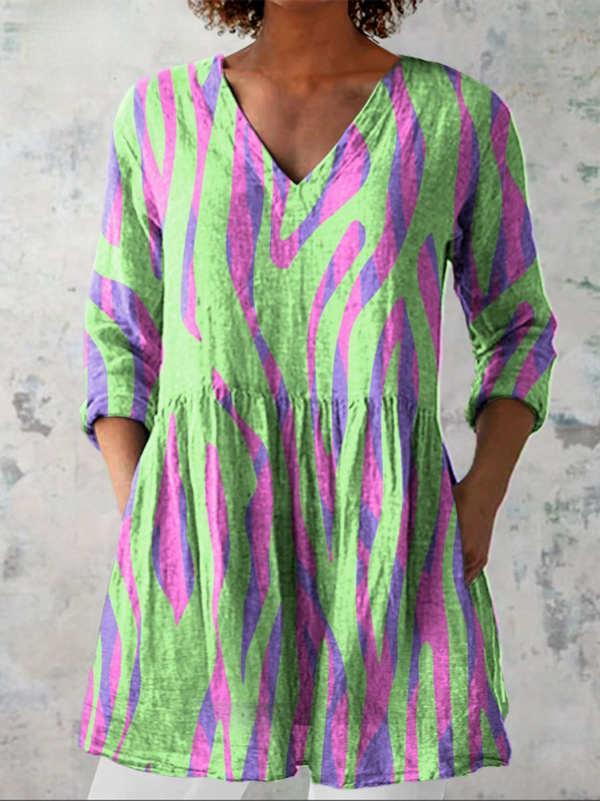 Lileas | Long V-Neck Blouse