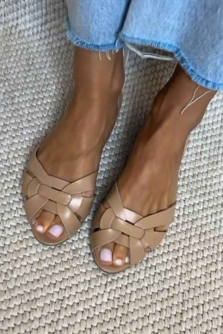 Zayde | Braided Leather Sandal