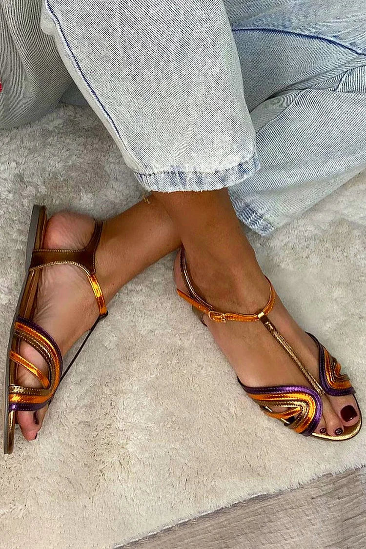 Ananya | Mediterranean T-Bar Sandals