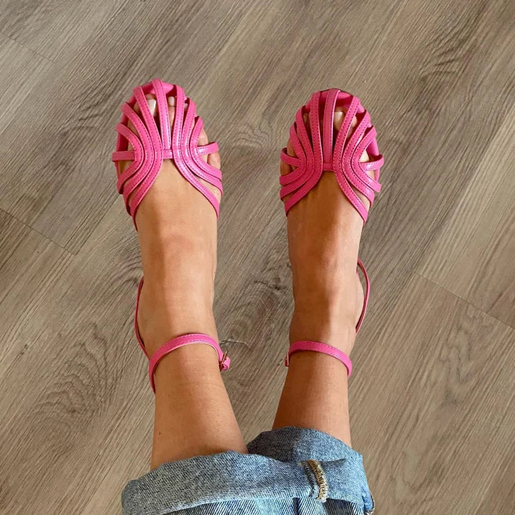 Avah | Jewel-Detail Flat Sandals