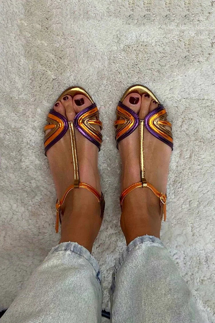 Ananya | Mediterranean T-Bar Sandals
