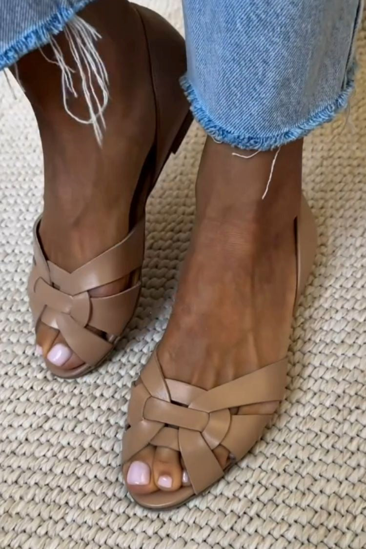 Zayde | Braided Leather Sandal