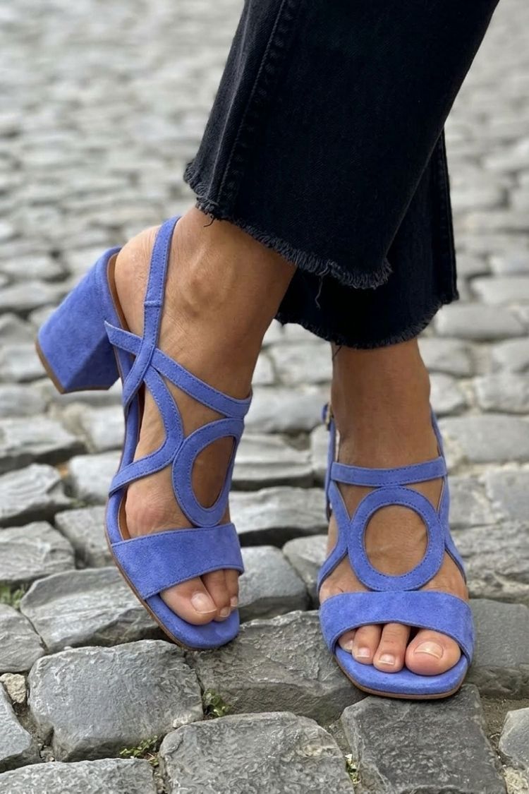 Yelena | Colorful Summer Square-Toe Sandals