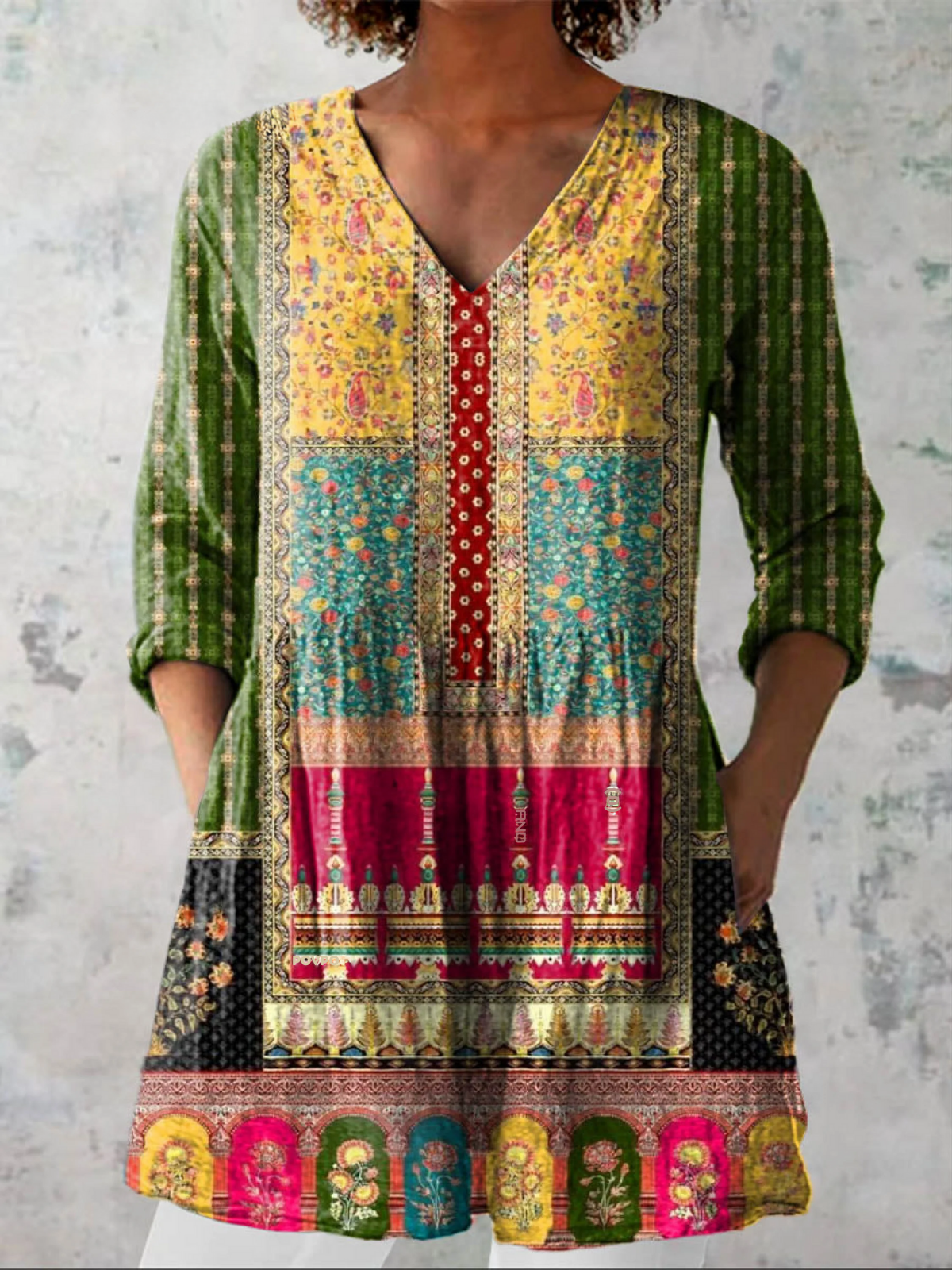 Justice | Long Floral Blouse