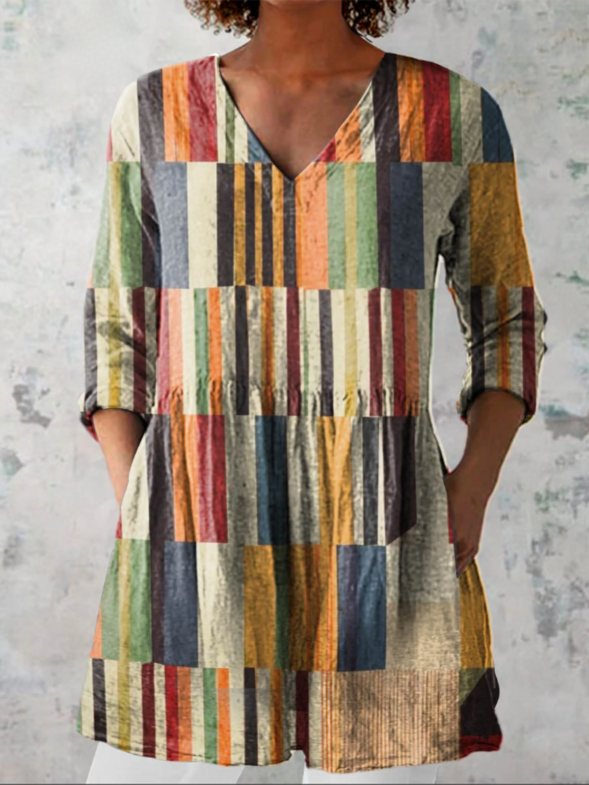Miles | Long V-Neck Blouse