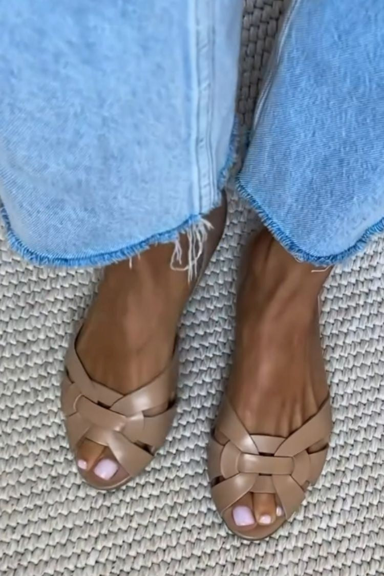 Zayde | Braided Leather Sandal