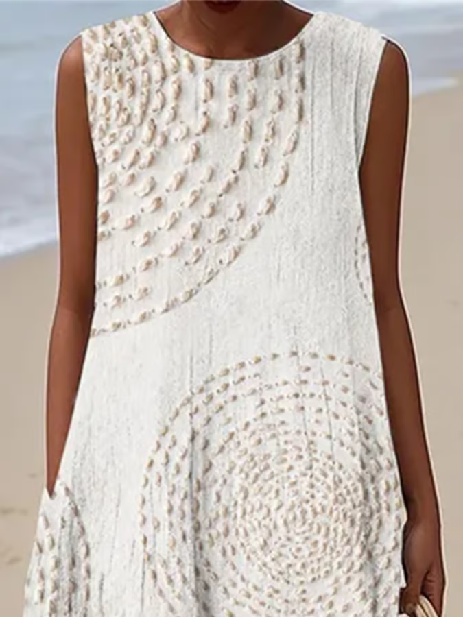 Molly | Sleeveless Printed Summer Dress