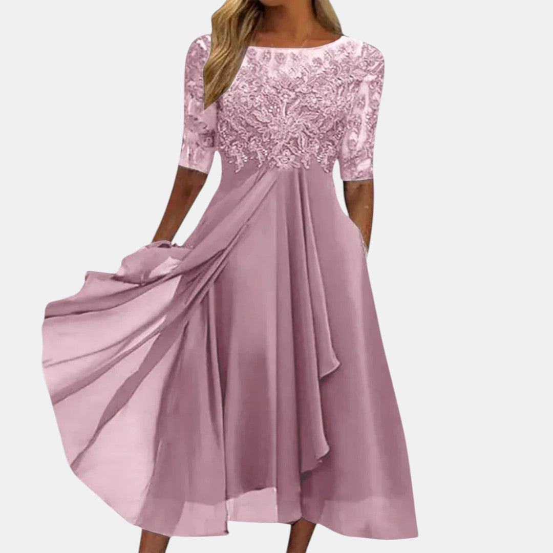 Dagny | Lace Midi Dress