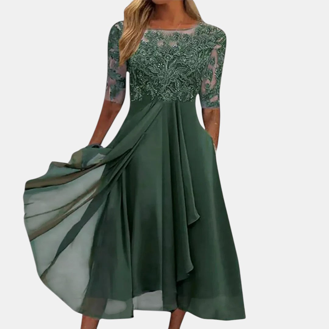 Dagny | Lace Midi Dress