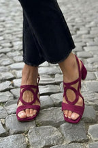 Yelena | Colorful Summer Square-Toe Sandals