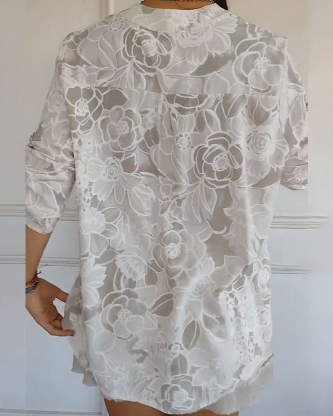 Beatrix | Painterly Floral Blouse