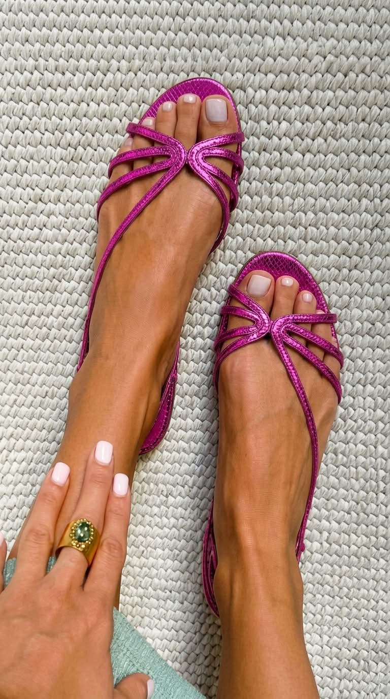 Haisley | Golden Summer Sandals