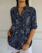 Beatrix | Painterly Floral Blouse