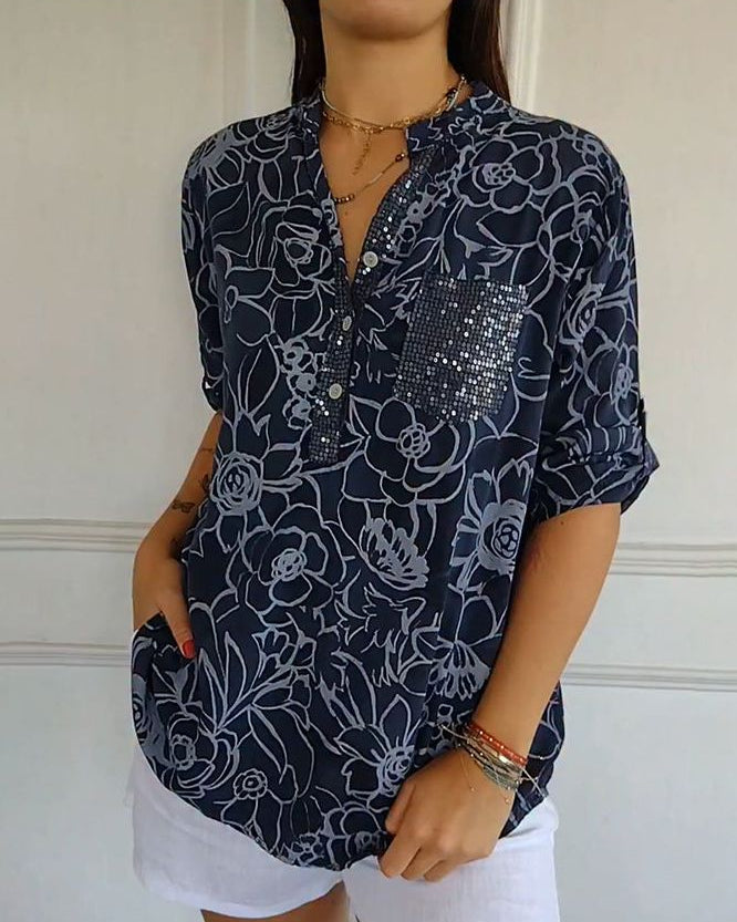 Beatrix | Painterly Floral Blouse