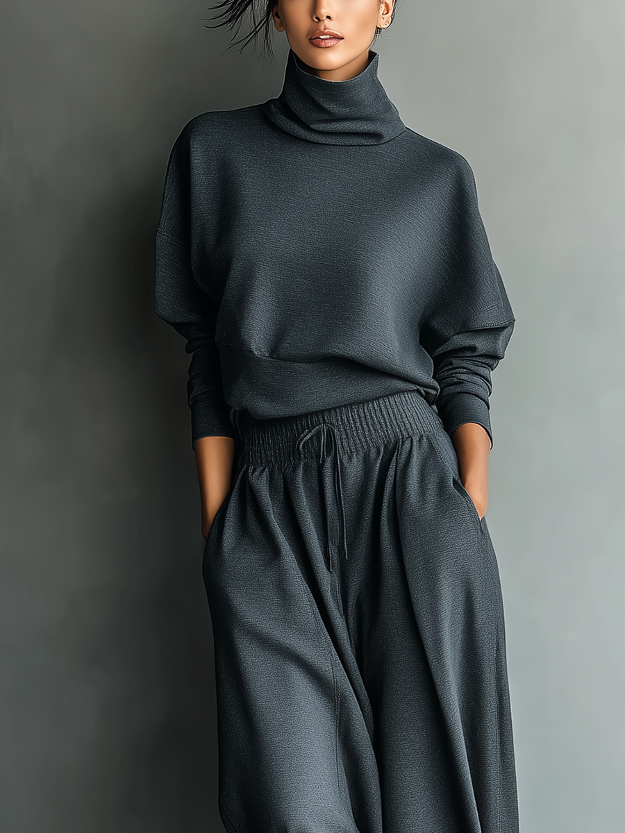Amy | Knit Wide-Leg Two-Piece Set