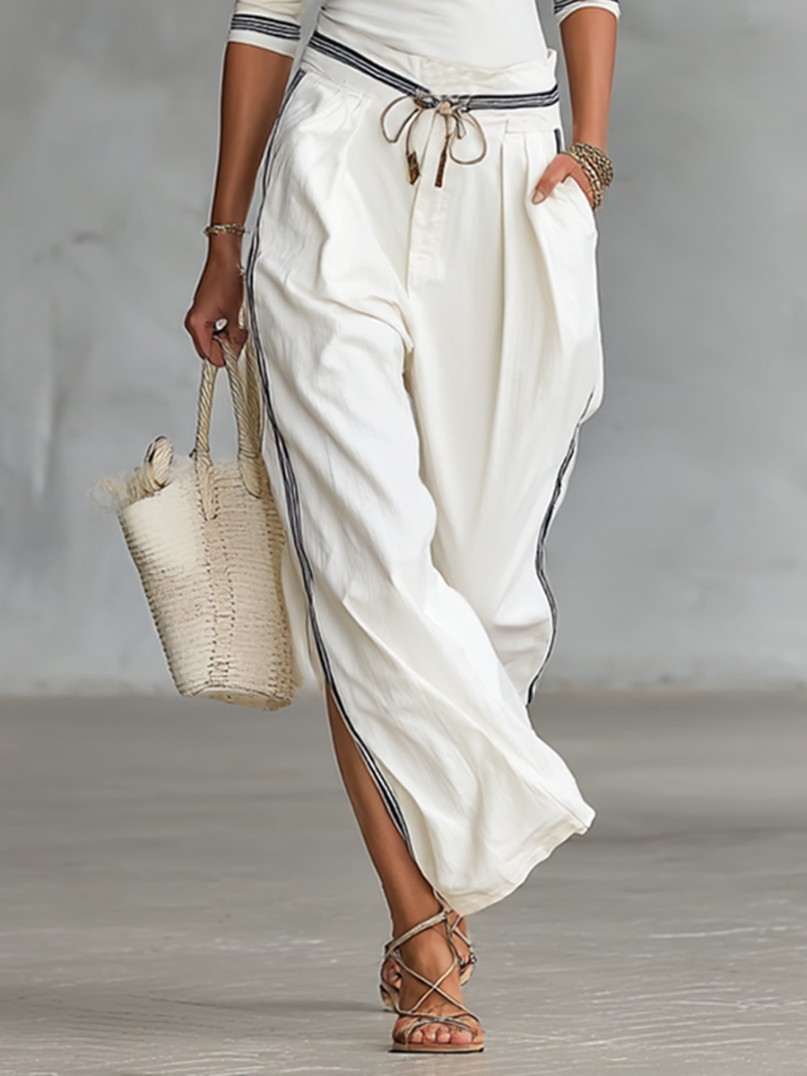 Nell | Wide-Leg Drawstring Athletic Set