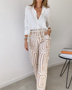 Irene | Geometric Print Two-Piece Set