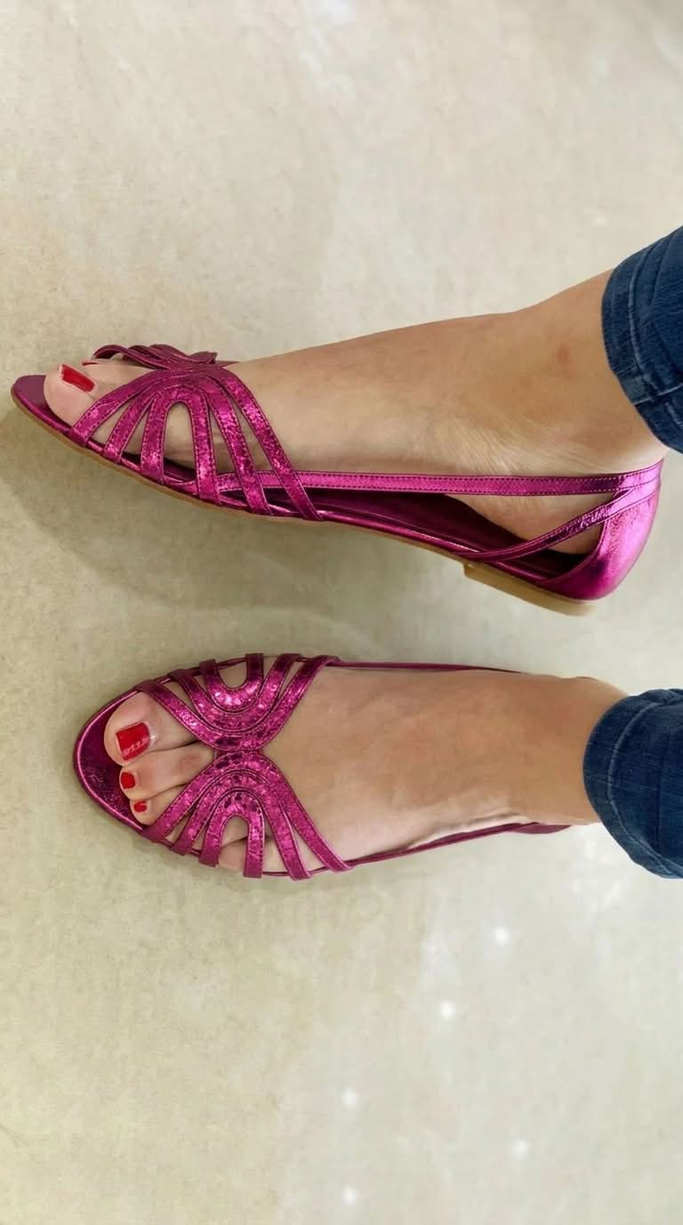 Bristol | Metallic Cut-Out Sandals