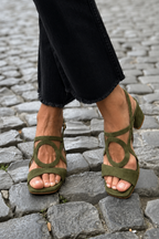 Yelena | Colorful Summer Square-Toe Sandals