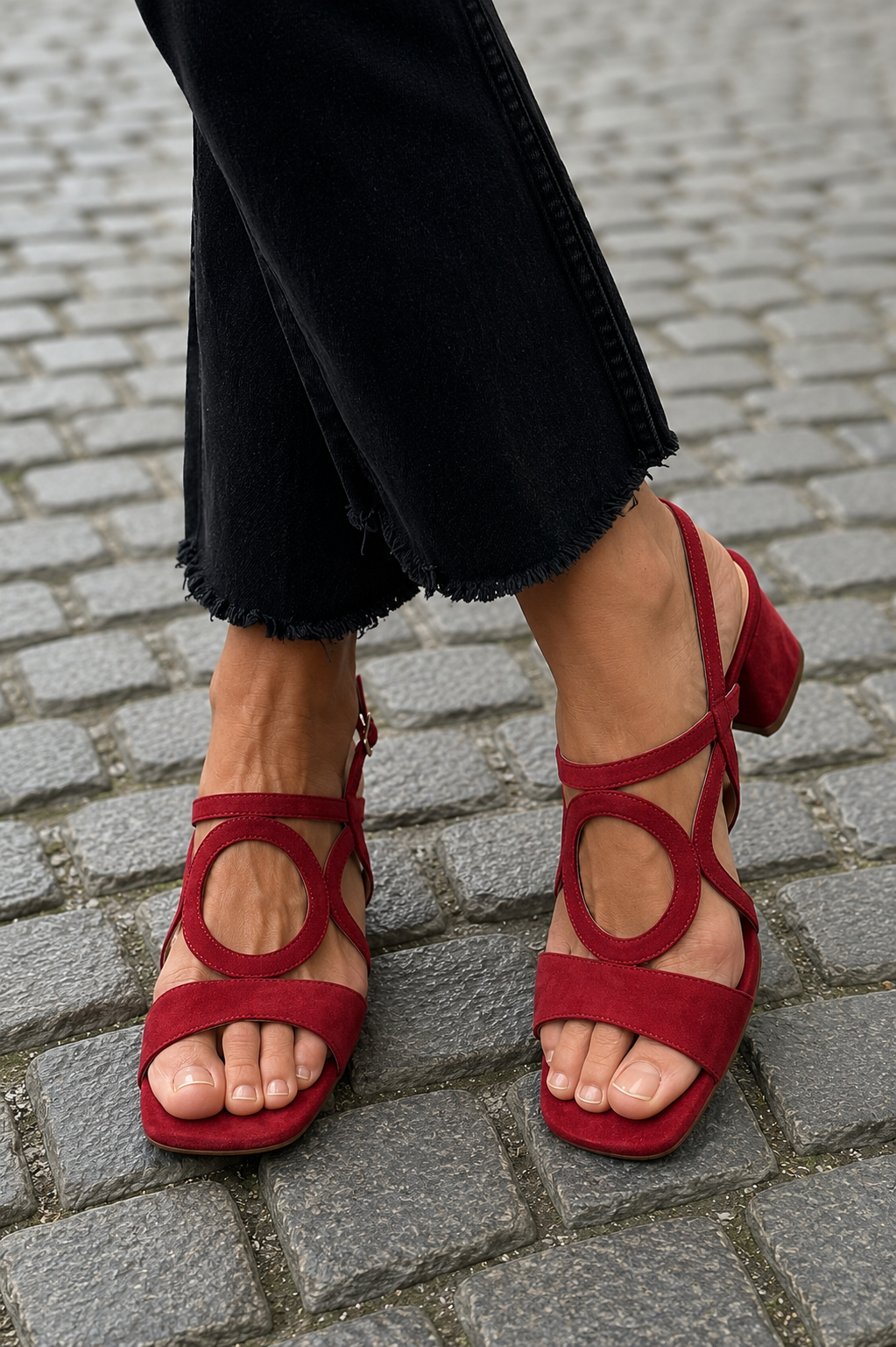 Yelena | Colorful Summer Square-Toe Sandals