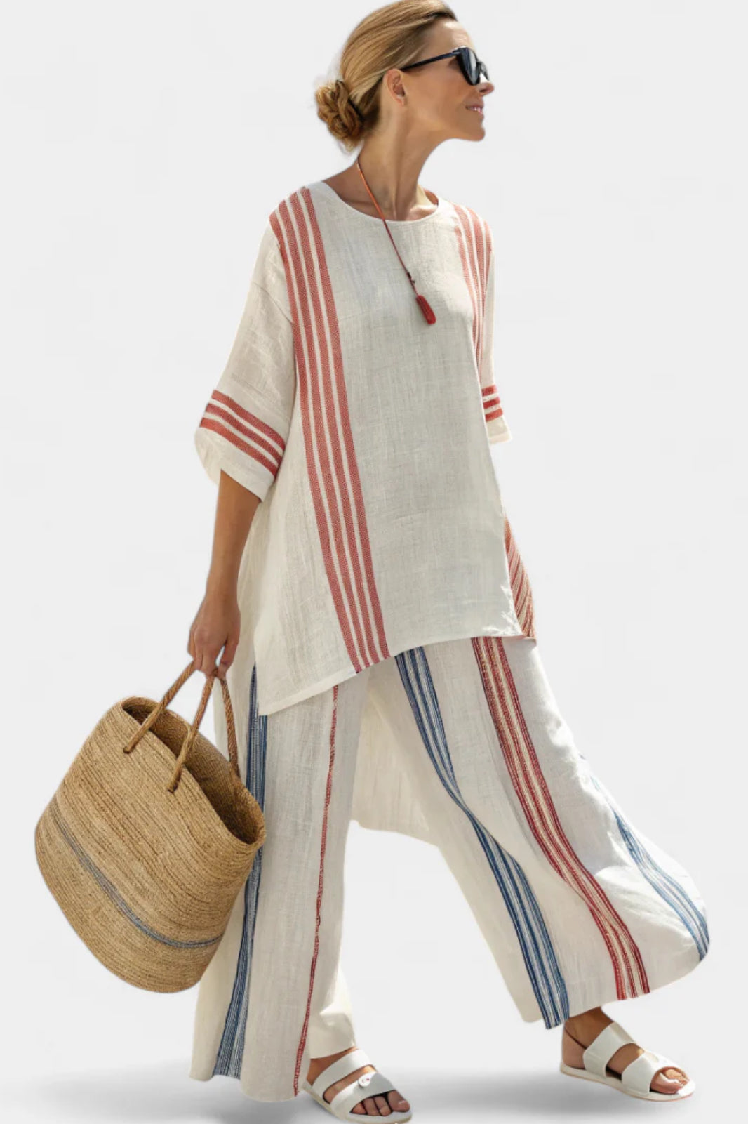 Kismet | Two-Piece Striped Co-Ord Set