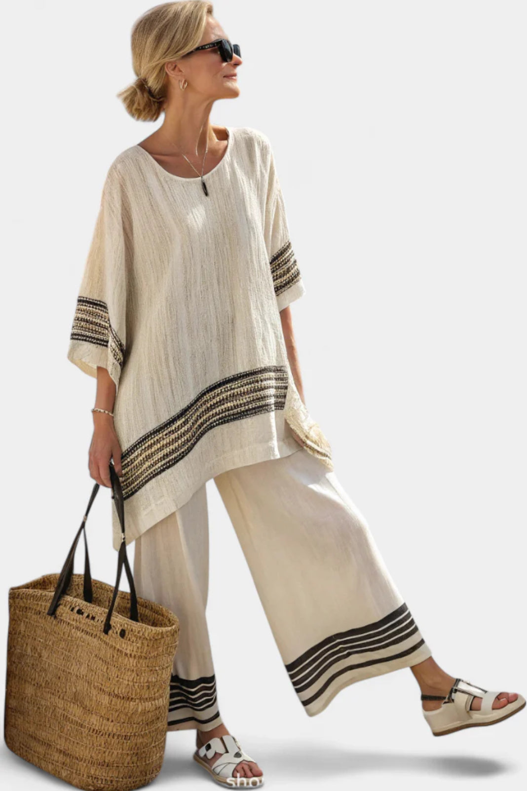 Kismet | Two-Piece Striped Co-Ord Set