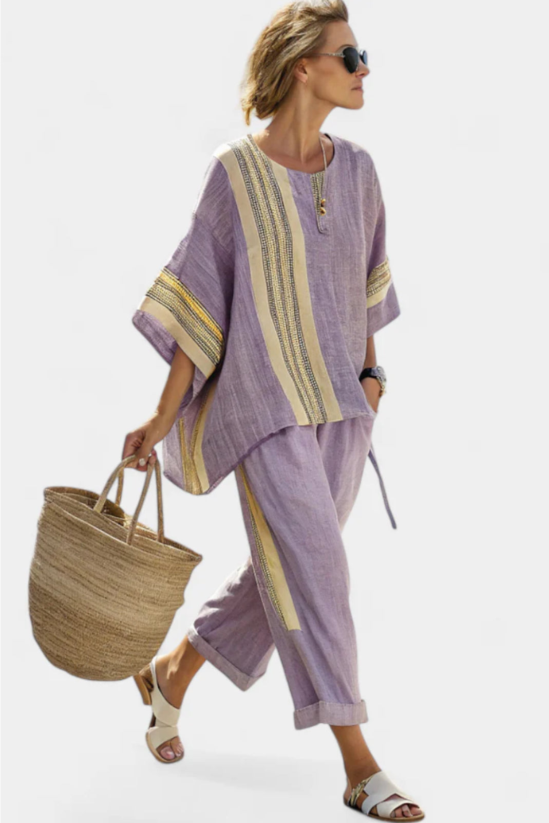 Kismet | Two-Piece Striped Co-Ord Set