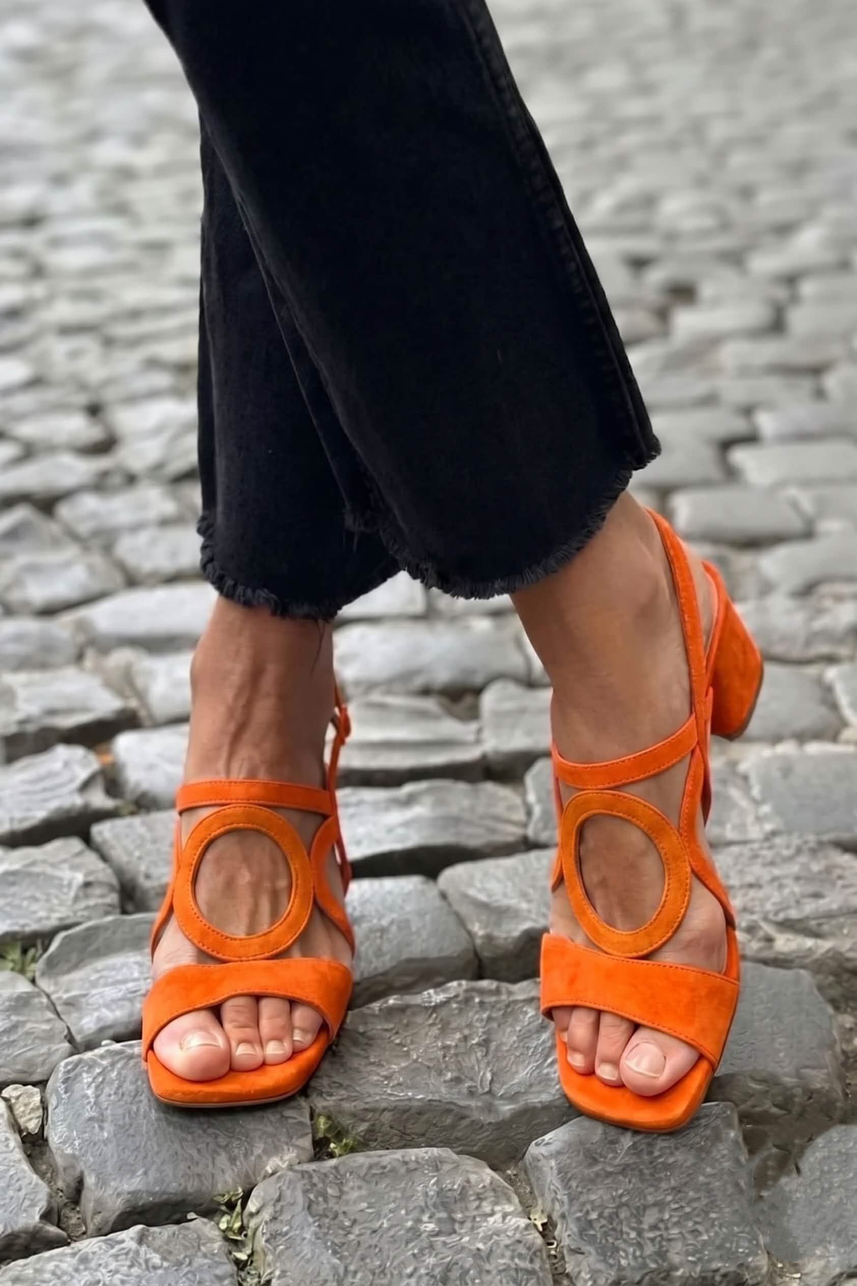 Yelena | Colorful Summer Square-Toe Sandals