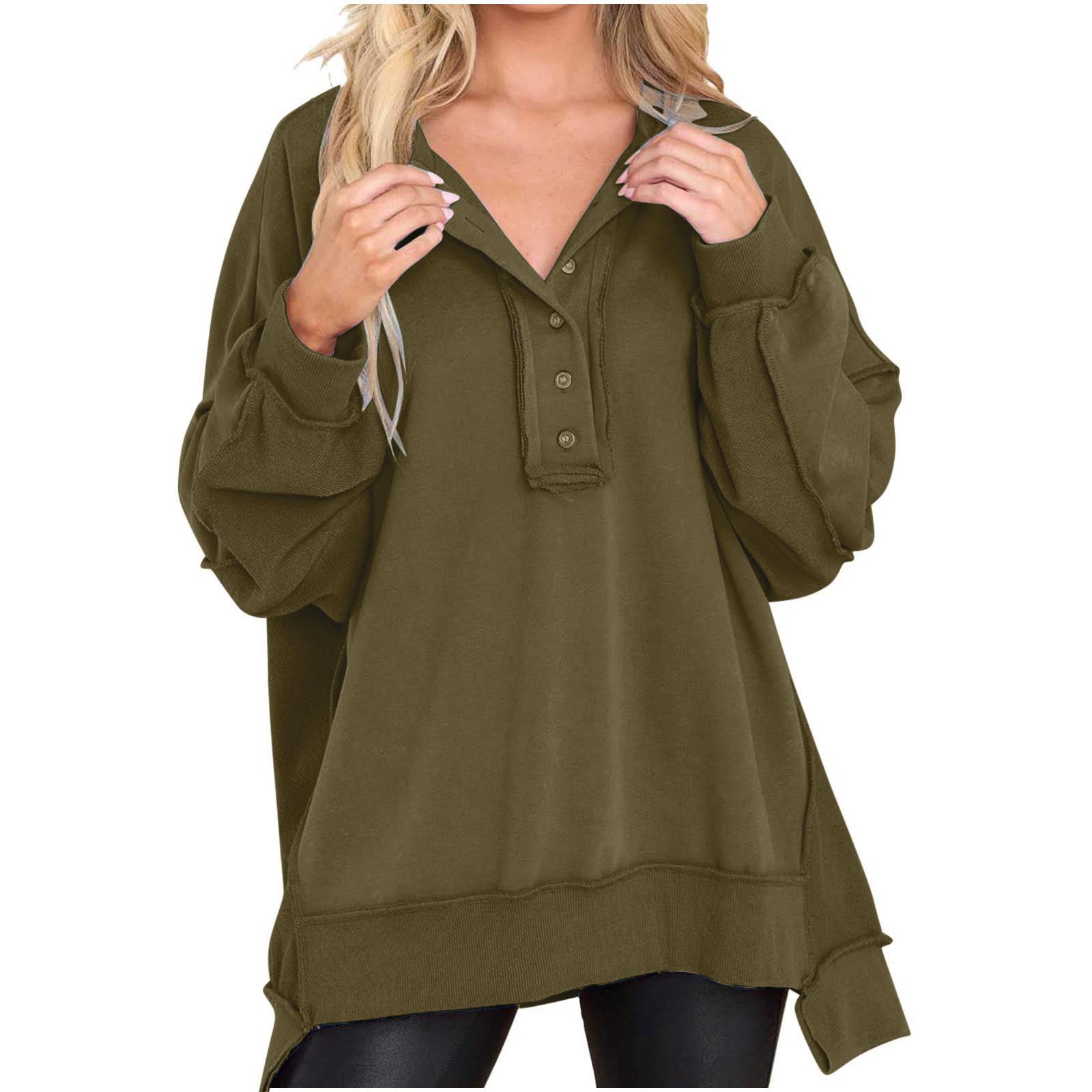 Tansy | Cozy Quarter-Button Sweatshirt