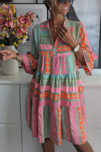 Shiloh | Patterned Flowing Midi Dress