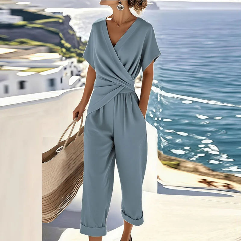 Romona | Wrap-Front Two-Piece Set