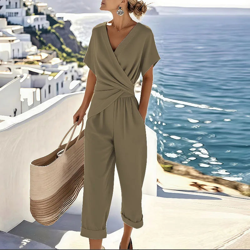 Romona | Wrap-Front Two-Piece Set