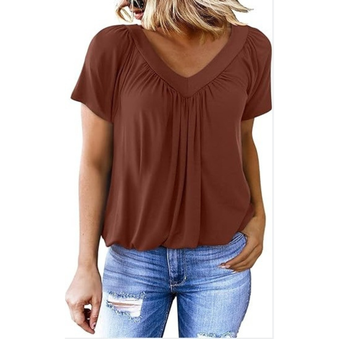 Anabelle | Casual V-Neck Top