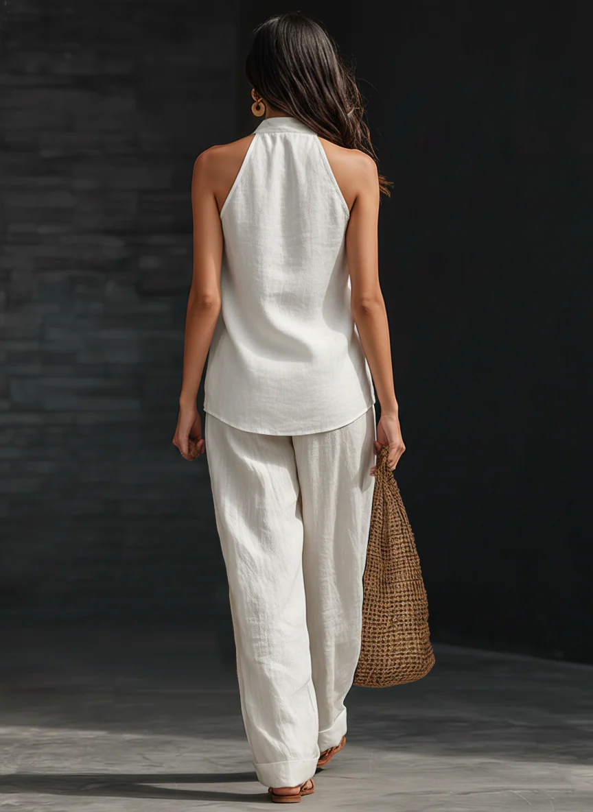 Tisha | Sleeveless V-Neck Blouse
