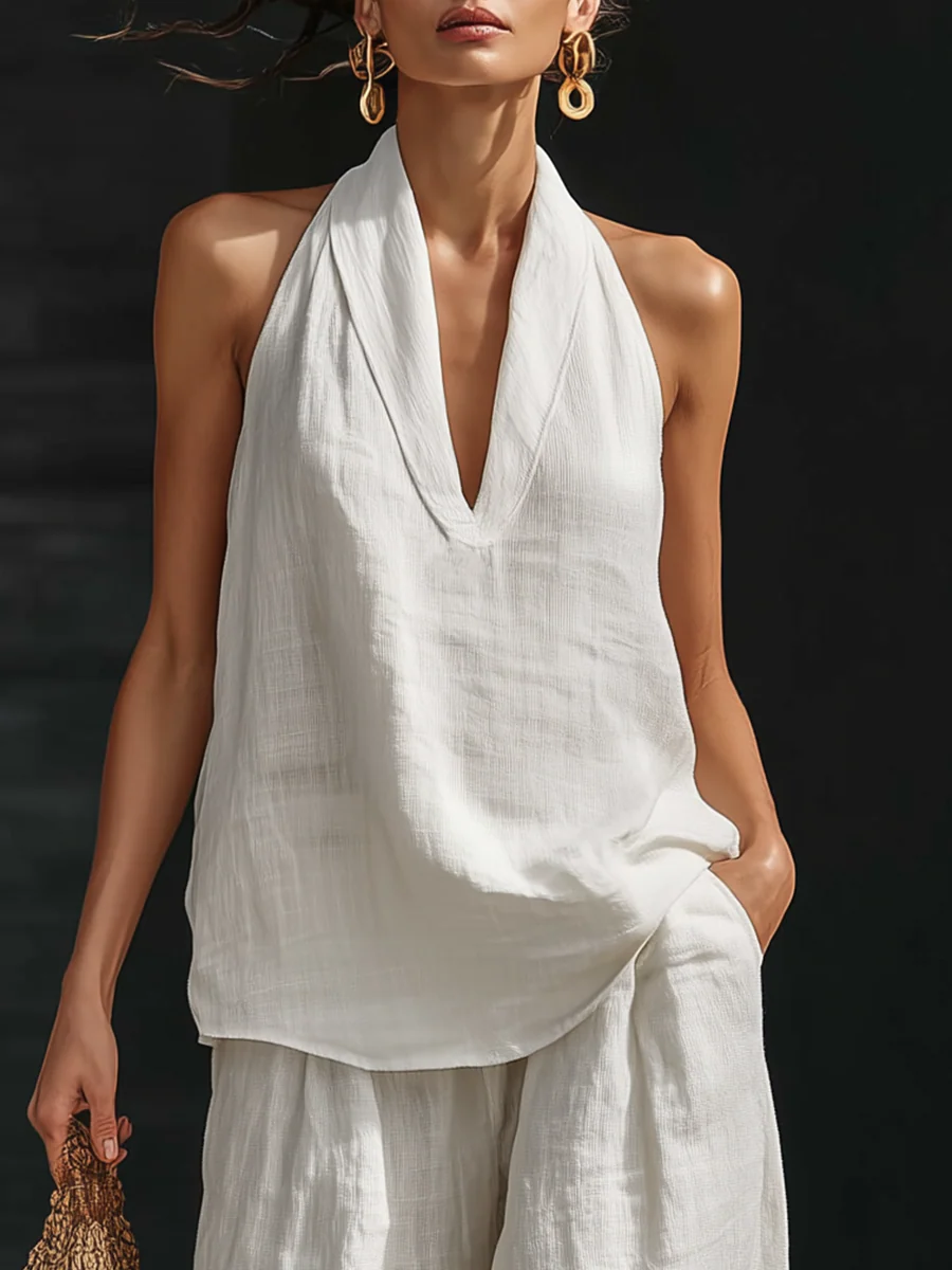 Tisha | Sleeveless V-Neck Blouse