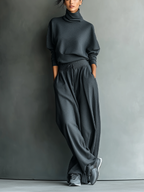 Amy | Knit Wide-Leg Two-Piece Set