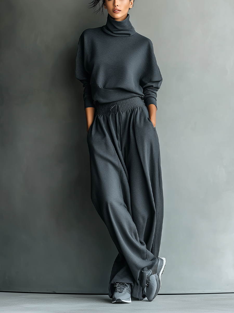 Amy | Knit Wide-Leg Two-Piece Set