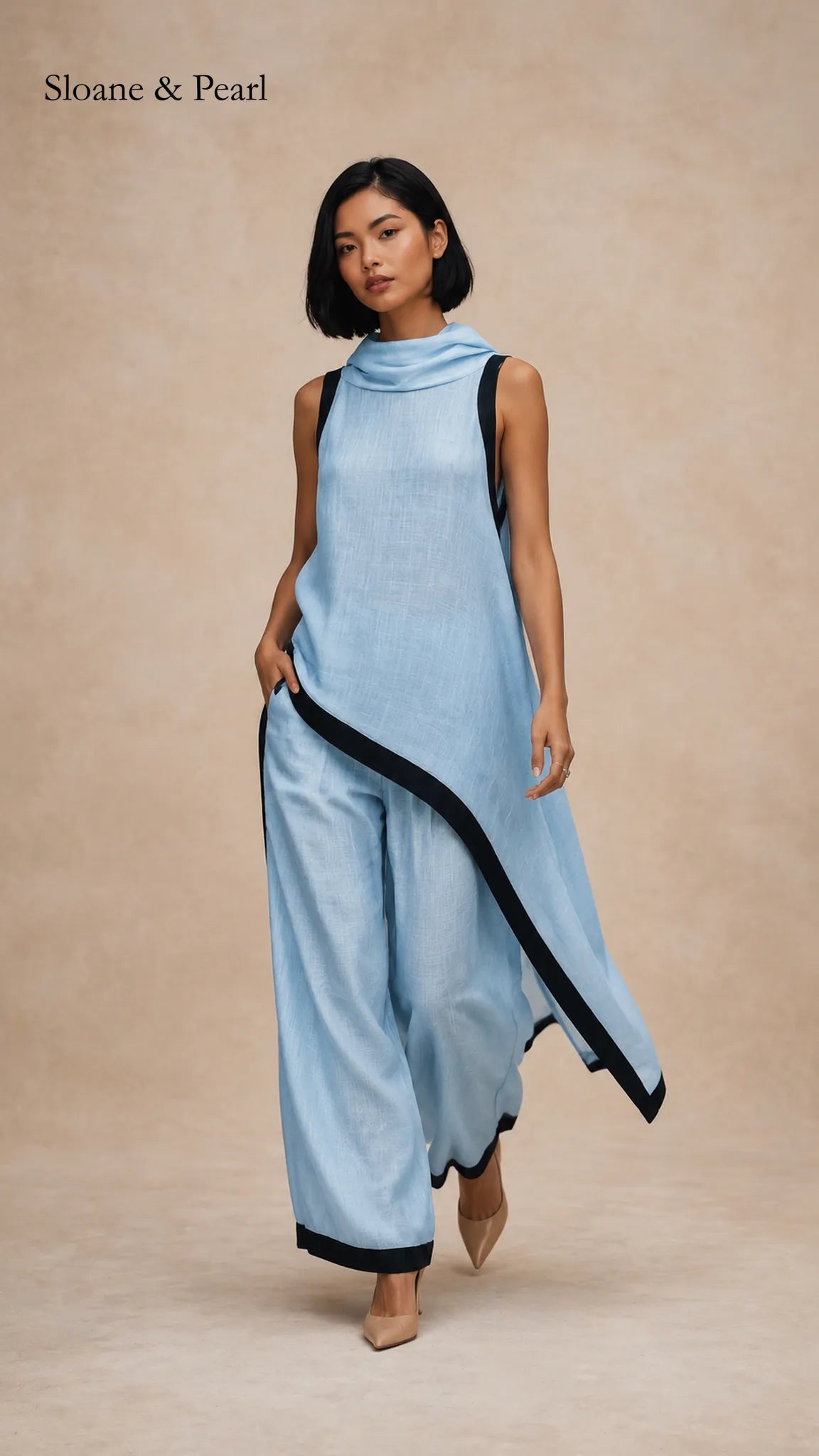 Elaina | Elegant Linen Co-Ord Set