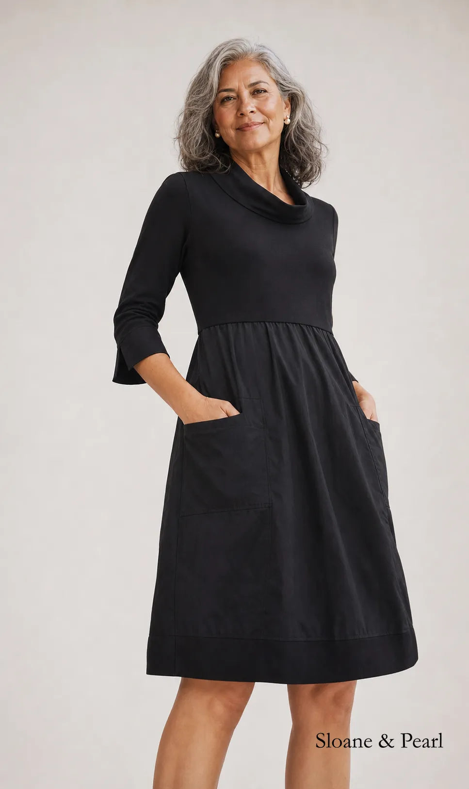 Melanie | Bubble Hem Knee-Length Dress