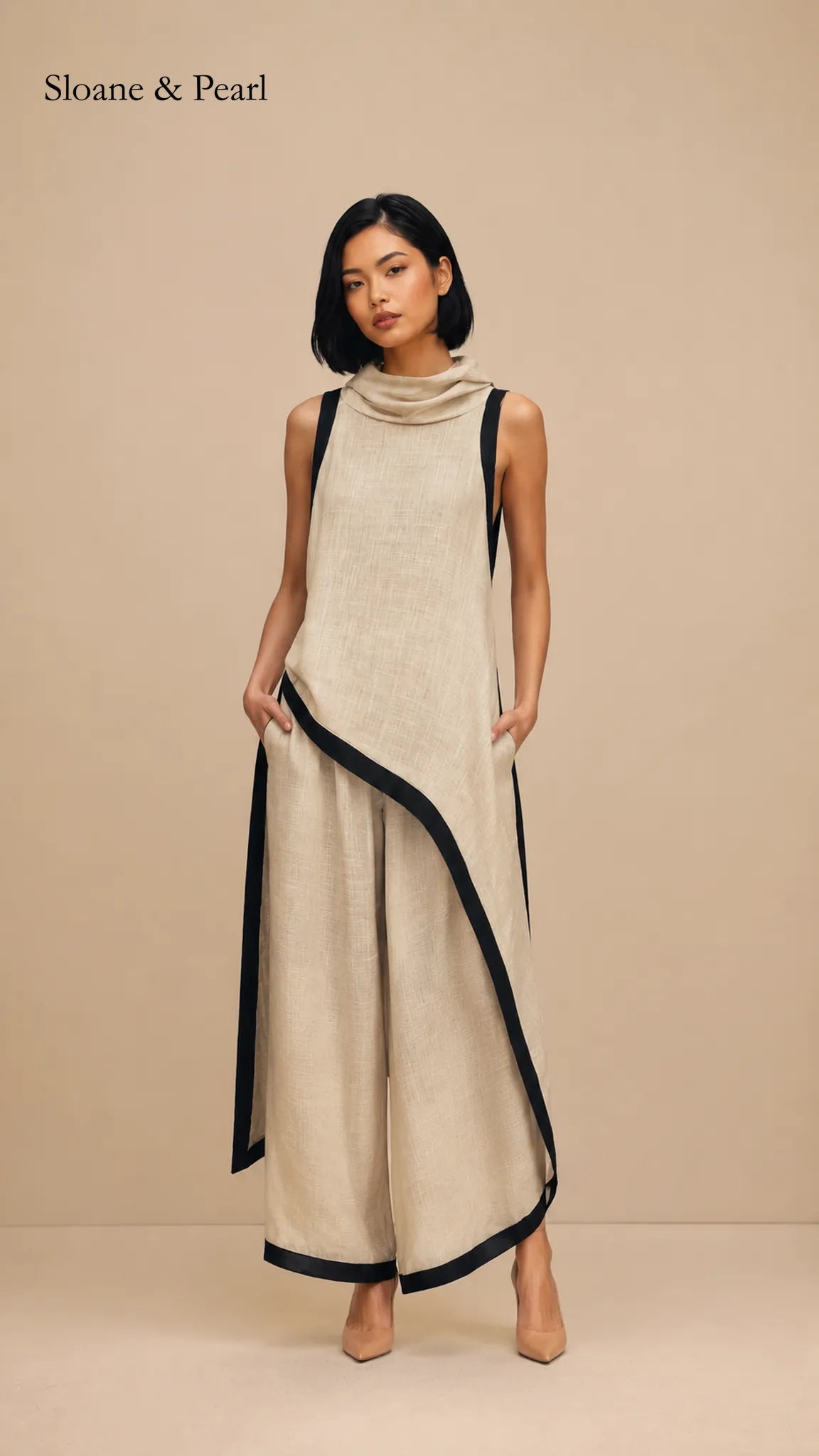 Elaina | Elegant Linen Co-Ord Set