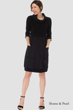 Melanie | Bubble Hem Knee-Length Dress