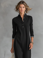 Ilia | Sweater Maxi Dress Button Collar