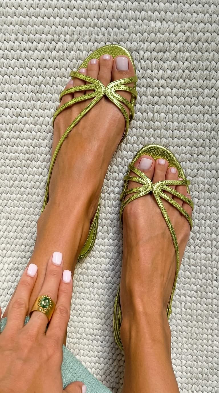 Bexley | Golden Sandals Summer Elegance