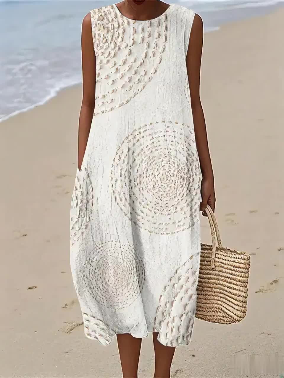 Molly | Sleeveless Printed Summer Dress
